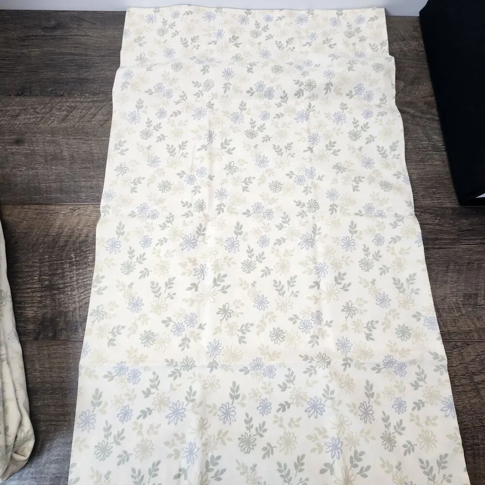 Vtg Westpoint Stevens Floral Sheet Set 4 Pc Queen USA Romantic Cottage Core